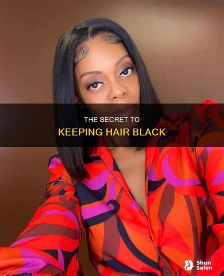 What keeps hair black?